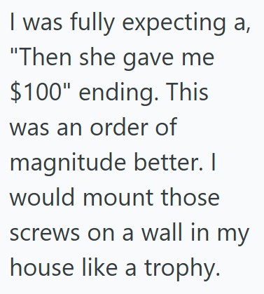 Comment 5 87 A Nurse Helped An Older Couple Load Their Car, So Another Customer Demanded Help Too. But When She Was Told No, So She Caused A Scene.