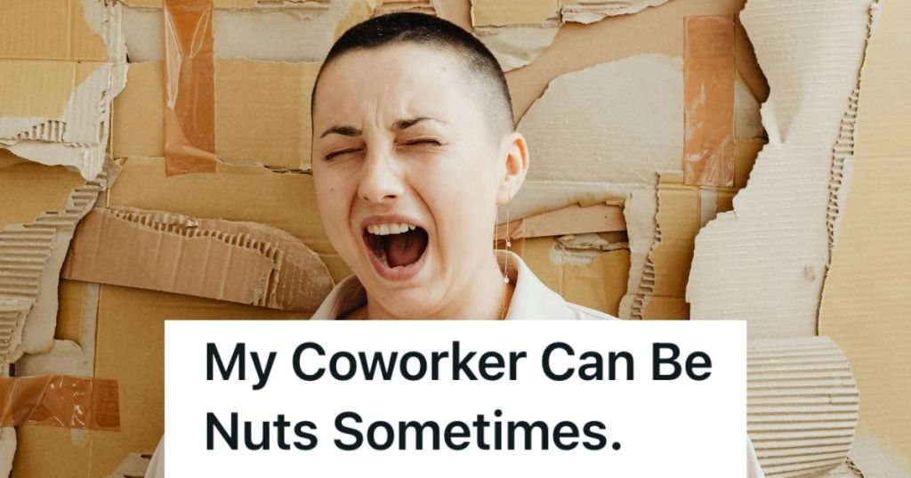 Woman yelling with her eyes closed