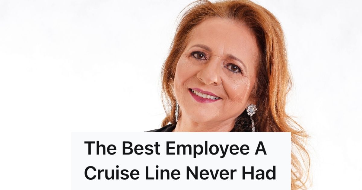 An older woman smiling