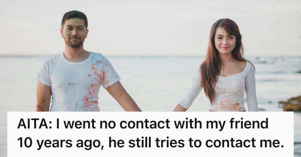 Young man and woman holding hands on the beach