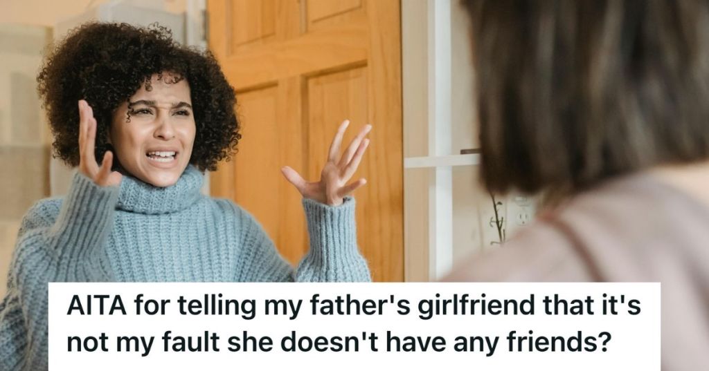 Two women in a heated argument