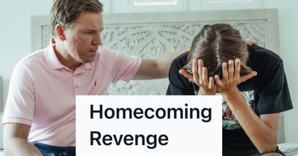 A young man consoling another young man