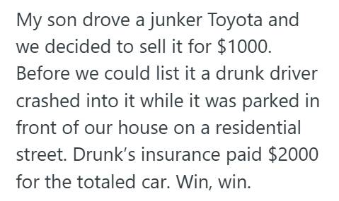 Court Parents Took A Driver To Small Claims Court After She Lied About A Crash, And The Judge Made Her Pay $4,000 For Their Daughters $300 Car