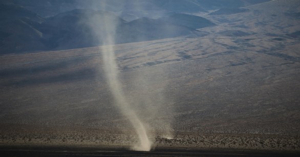 A dust devil on Earth
