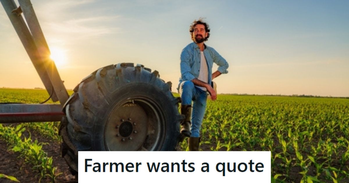 Farmer in field