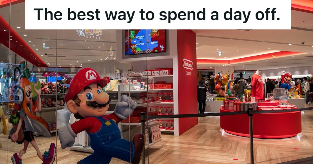 Outside of a game store