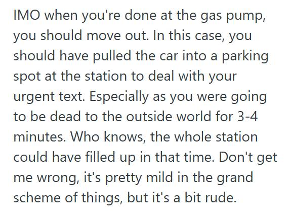 Gas Station Man Took An Extra Minute To Respond To An Urgent Text Message After Getting Gas, But a Short Tempered Couple Blocked His Car, Flipped Him Off, And Drove Off Screaming