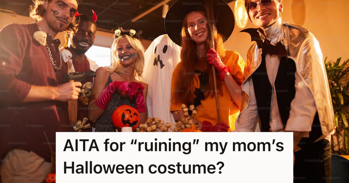 Mother and daughter arguing over Halloween costume