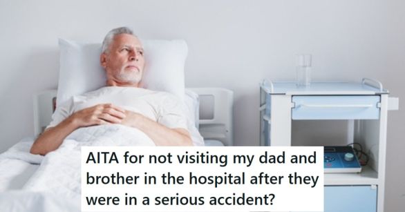 Older man in hospital bed