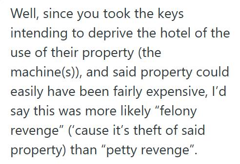 Hotel 2 Guest Watches Hotel Clerk Mock A Woman Whose Clothes Were Ruined By A Leaky Roof, So He Waits And Steals The Vending Machine Keys Before Leaving For The Airport