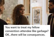 Guest Watches Hotel Clerk Mock A Woman Whose Clothes Were Ruined By A Leaky Roof, So He Waits And Steals The Vending Machine Keys Before Leaving For The Airport