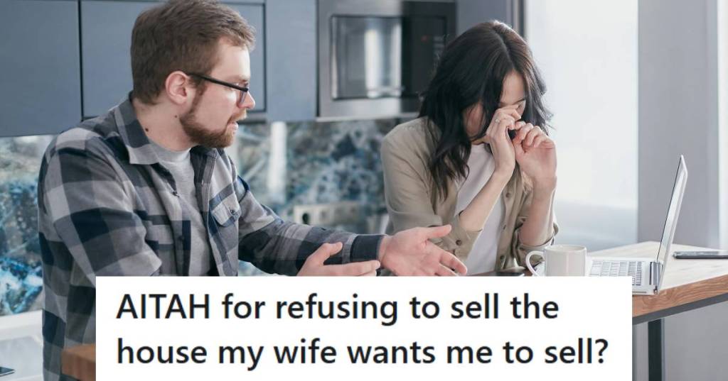 Man and woman fighting over a house that he owns with his ex