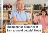 Awful Customer Demanded That A Late Night Shopper At The Self-Checkout Come Over And Help Her, So He Explained That He Doesn’t Work There