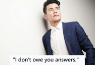 Annoying Customer Asked Another Customer At A Grocery Store Why He Was Wearing A Suit If He Wasn’t The Manager Of The Store, So He Told Him To Mind His Own Business.