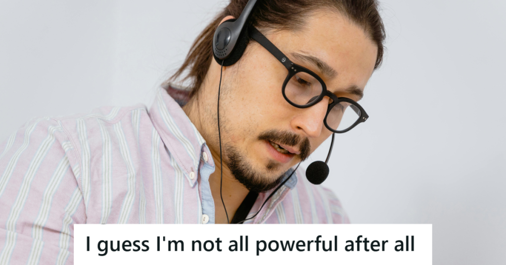 Man working with a headset on