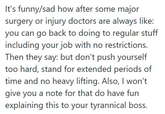 Leg Surgery 2 Employee Recovering From Leg Surgery Asks Shift Leader For An Early Break, But When They Refuse, She Quits Mid Shift On The Busiest Day, Leaving Management Scrambling