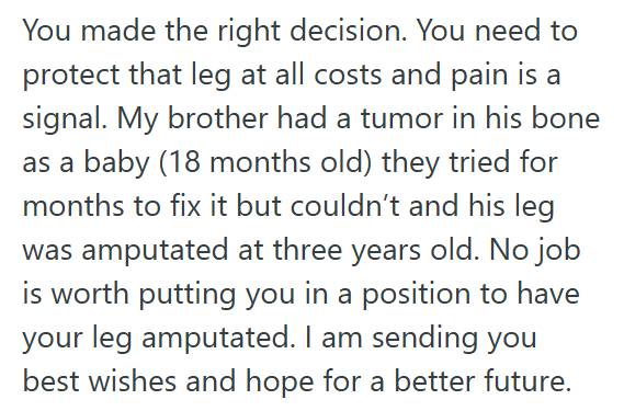 Leg Surgery 3 Employee Recovering From Leg Surgery Asks Shift Leader For An Early Break, But When They Refuse, She Quits Mid Shift On The Busiest Day, Leaving Management Scrambling