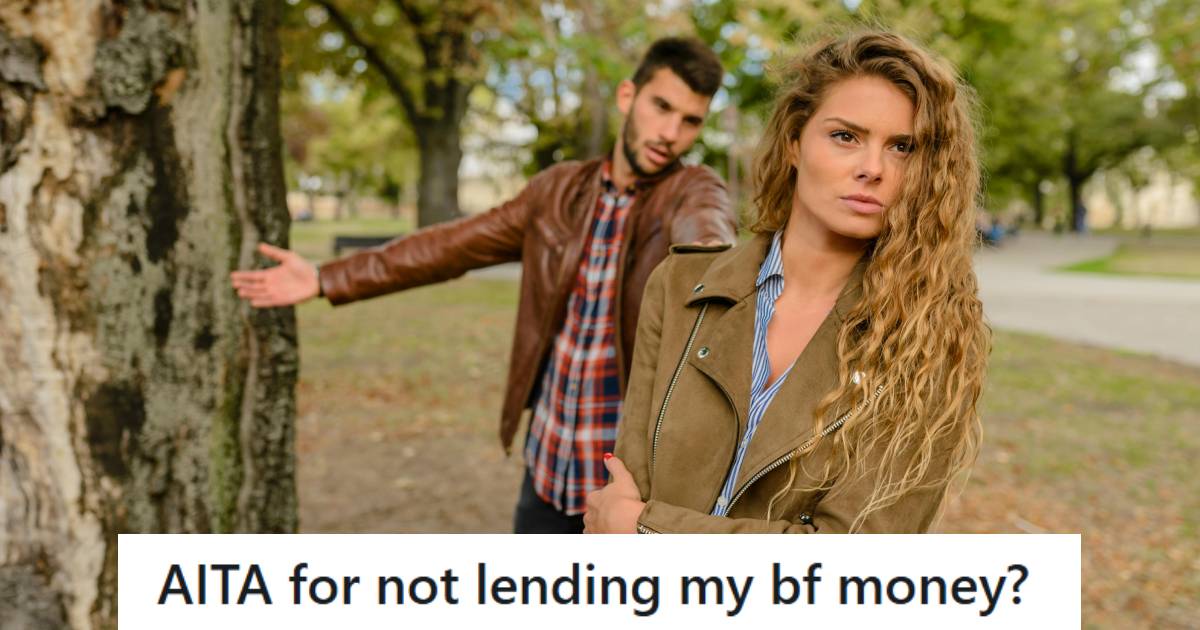 Boyfriend begging his girlfriend to take thousands out of her account