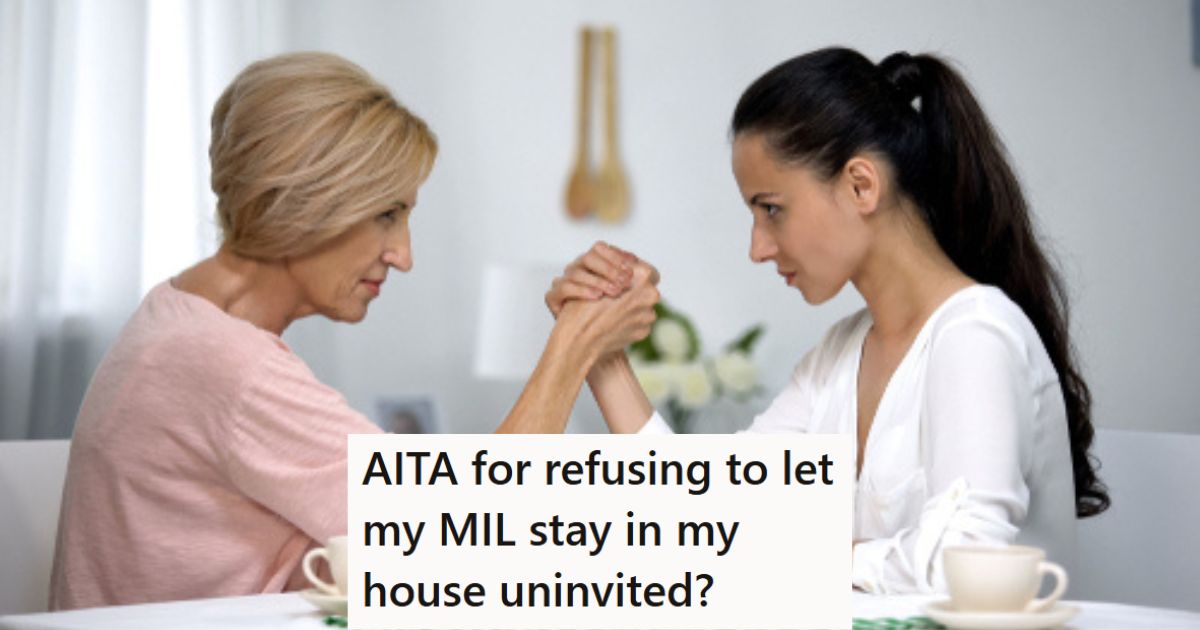 Her Mother In Law Frequently Stops In Without Calling Or Texting First, So She Asked Her To Stop, And Now The MIL Is Saying That Family Should Always Be Welcome MIL and DIL arm wrestling