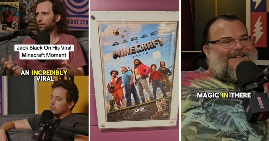 Jack Black talking about Minecraft