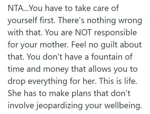 Mom Care 3 Womans Mother Wants Her To Care For Her After She Has Surgery, But She Wants To Say No Even Though Shes Not Sure Thats The Right Thing To Do