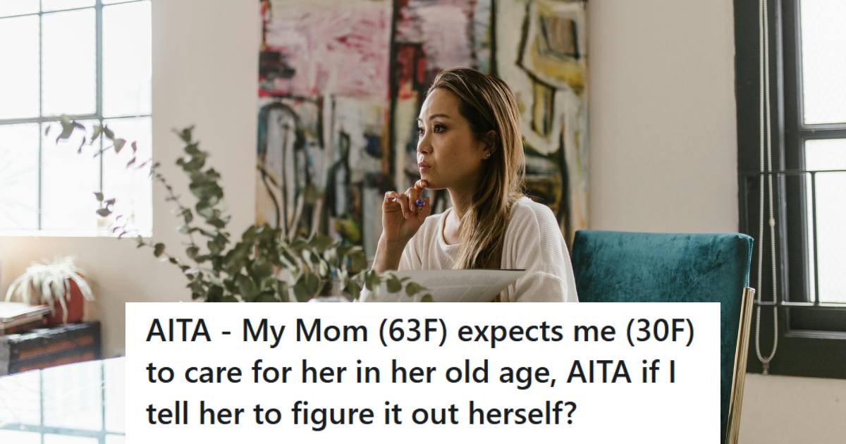 Woman sitting at her table, reading a book and thinking about what to do