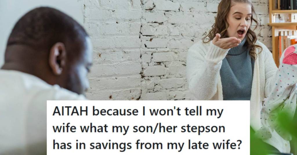 Woman lecturing her husband about what info she deserves to know