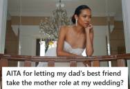 Bride Let Her Dad’s Best Friend Sit In The Mother’s Place At Her Wedding, So Her Estranged Mom Called Her A “Thief Of Daughters” And Stormed Out In Anger