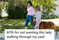 Homeowners Asked Their Neighbor To Stop Cutting Through Their Yard, But She Keeps Bringing Her Kids And Dog Anyway