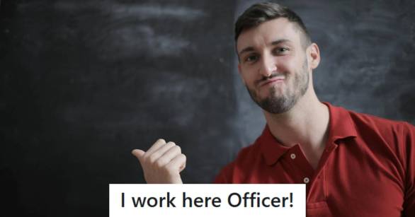 Young man working as a substitute school in the inner city