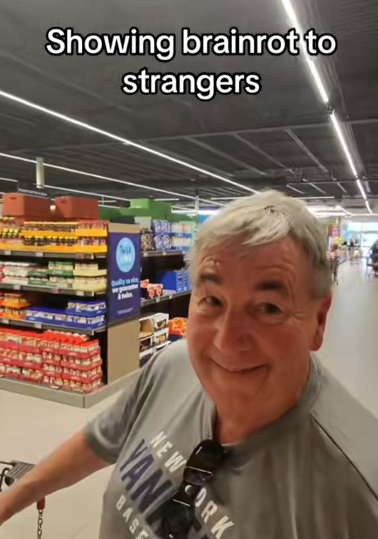 Man humoring TikToker