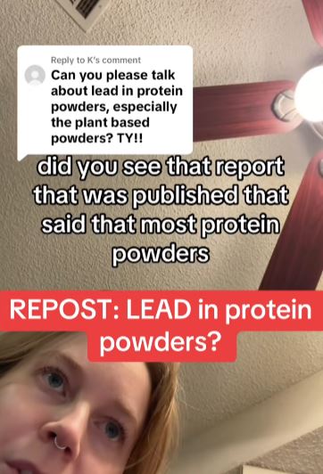 Woman talking about lead poisoning