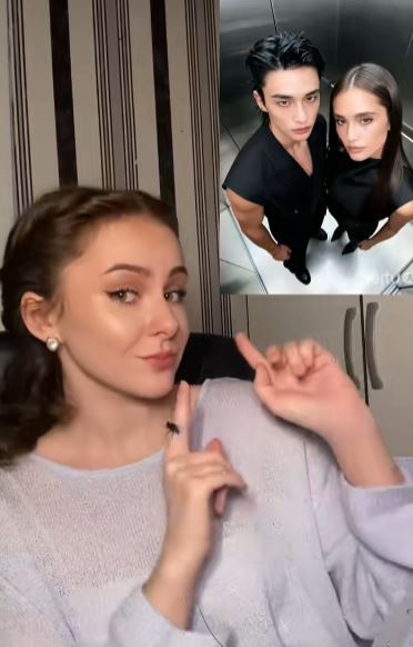 Woman talking about Meitu app