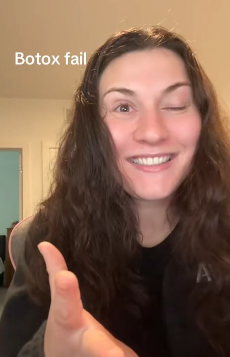 Woman with eye issue