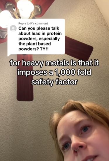 Woman talking about food safety