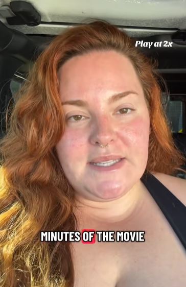 Woman talking about airline bathrooms