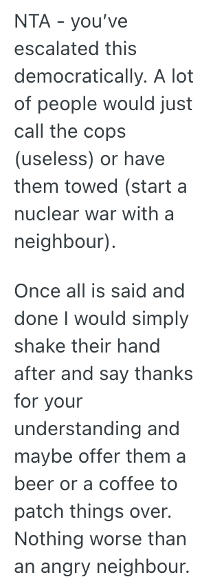 Screenshot 2025 10 01 at 11.22.18 AM A Car Owner Kept Getting Annoyed At How A Neighbor Parked In The Spot They Pay For, So They Parked As Close As Possible To Their Car And Put Them On Blast On Their Buildings NextDoor Page