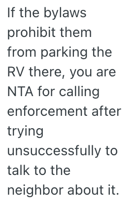 Screenshot 2025 10 01 at 11.45.15 AM A Homeowner Is Fed Up With Their Neighbors RV Parked In Their Back Alley, So Theyre Considering Reporting Them For Violating A City Law