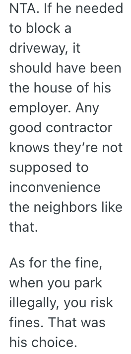 Screenshot 2025 10 01 at 11.51.17 AM A Homeowner Got Frustrated When A Contractor Kept Blocking Their Driveway Time And Time Again, So They Called Parking Enforcement On Him And He Got A Fine