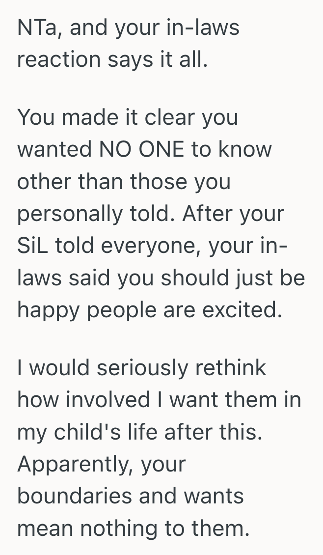 Screenshot 2025 10 01 at 4.47.51 PM New Mom Requested Her Family Keep Her Pregnancy To Themselves, But When Her Sister In Law Exposed Her Secret For Internet Clout, She Responded By Banning Her From Her Wedding