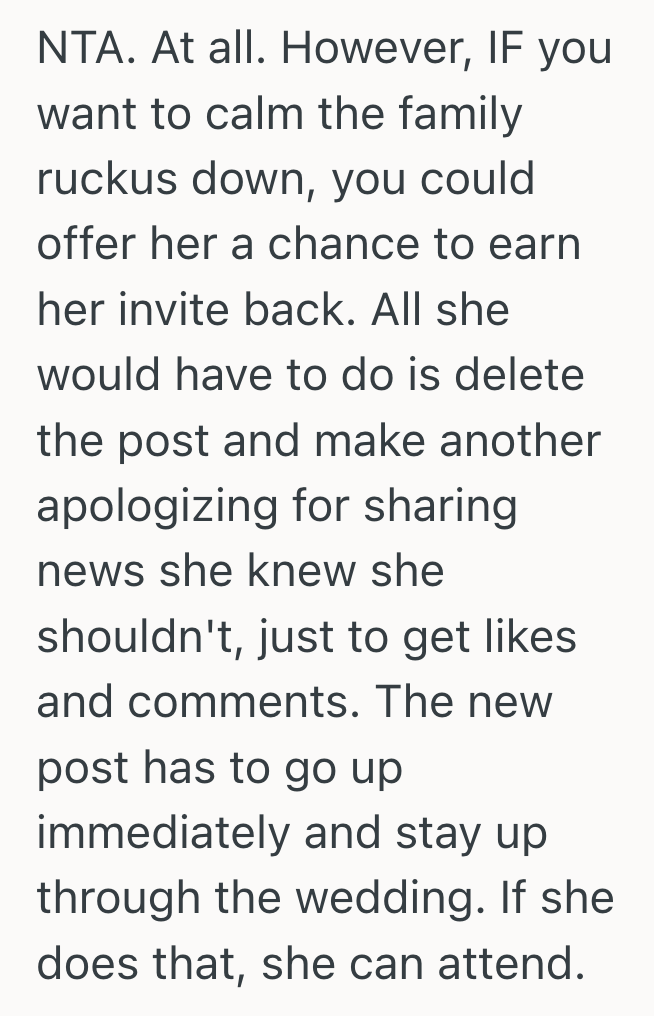 Screenshot 2025 10 01 at 4.48.20 PM New Mom Requested Her Family Keep Her Pregnancy To Themselves, But When Her Sister In Law Exposed Her Secret For Internet Clout, She Responded By Banning Her From Her Wedding