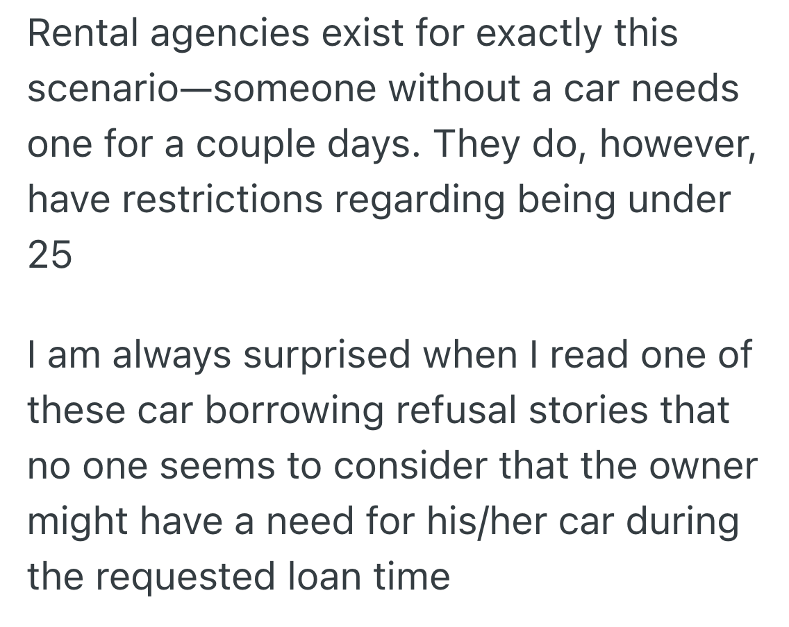 Screenshot 2025 10 01 at 5.10.50 AM Young Womans Brother Wants To Borrow Her Car, But Hes Not A Responsible Driver, So She Said No And Their Parents Are Mad At Her