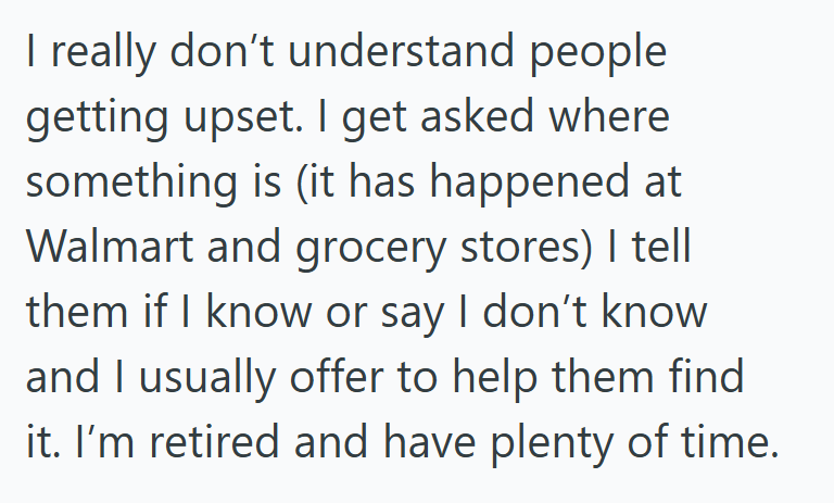 Screenshot 2025 10 03 224741 Confused Lady Mistook A Customer For Staff At A Store And Asked Him Where The Flour Was, But The Customer Got Really Furious At Her For Mistaking Him For Staff