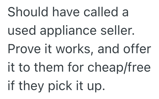 Screenshot 2025 10 03 at 2.20.22 PM Tenant Needs To Get Rid Of A Dryer Before Moving, But Trash Pickup Wont Pick It Up Unless It Fits In The Trash Bin
