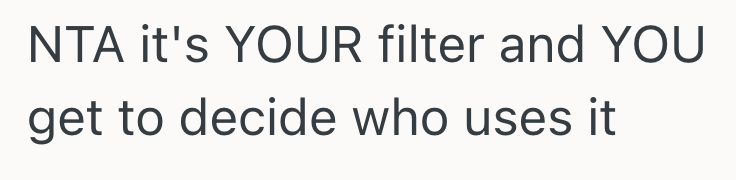 Screenshot 2025 10 03 at 2.30.58 PM Renter Is Fed Up With His Roommate Not Doing Any Household Chores, So He Told Him He Couldnt Use His Water Filter And It Didnt Go Over Well