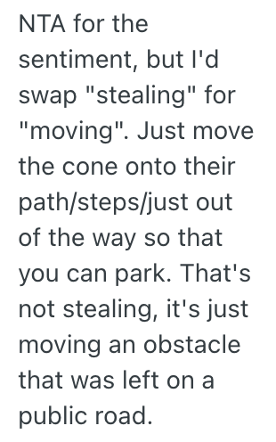 Screenshot 2025 10 03 at 7.36.11 AM Homeowners Neighbor Used A Traffic Cone To Reserve A Parking Spot, So The Homeowner Stole The Traffic Cone