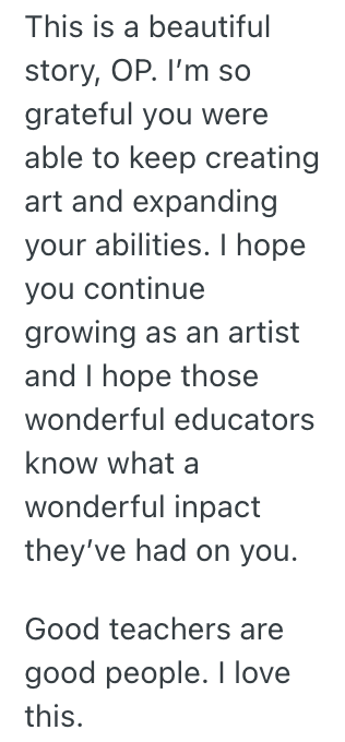 Screenshot 2025 10 05 at 2.47.01 PM An Artistic Students Family Couldnt Afford Art Supplies, So An Anonymous Teacher Stepped In And Bought All Of It