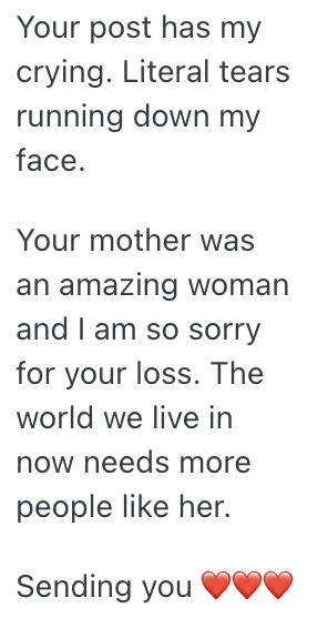 Screenshot 2025 10 05 at 2.50.11 PM A Persons Former Teacher Got In Touch With Them After Their Moms Demise, And Told Them Stories About How Their Mom Paid For Disadvantaged Students To Go On Field Trips