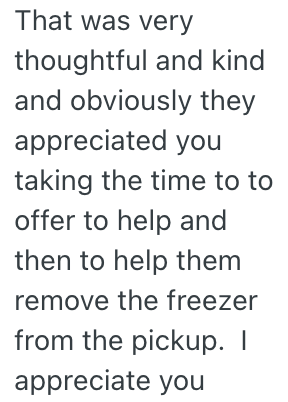 Screenshot 2025 10 05 at 3.14.03 PM A Driver Saw Two Older Men Trying To Unload A Huge Freezer From A Truck, And He Offered Them A Helping Hand
