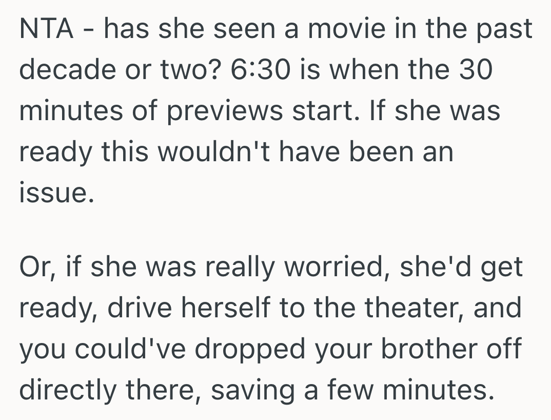Screenshot 2025 10 06 at 1.46.18 PM Brothers Help Cousin Move Into Her College Dorm, But The Wife Of One Of The Brothers Has Tickets To See A Movie That Same Day